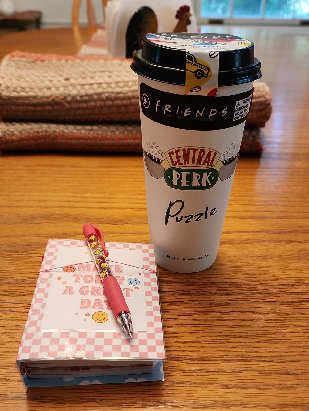 2 For One! Brand New FRIENDS Central Perk Puzzle And Pocket Journal With Pen